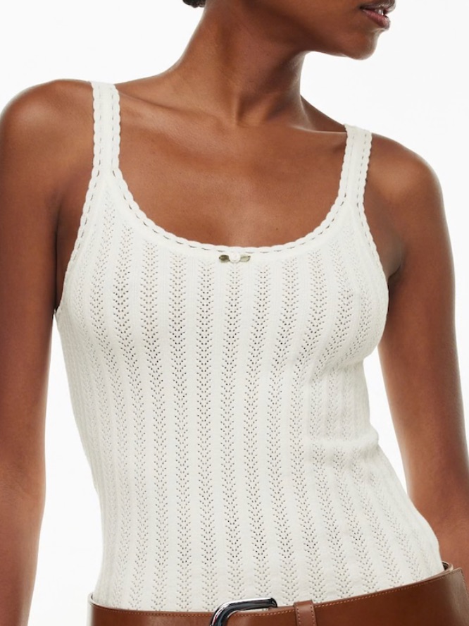 Wilfred Eremia Pointelle Camisole In Ivory